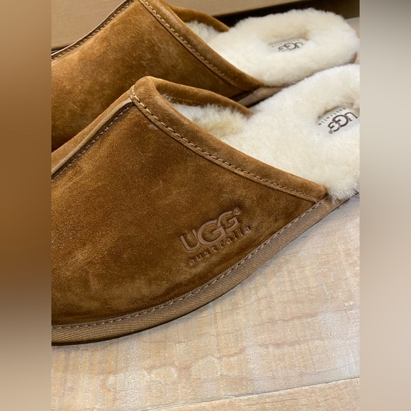 UGG Mens Scuff Slipper shoes sheepskin new in box - Picture 8 of 10